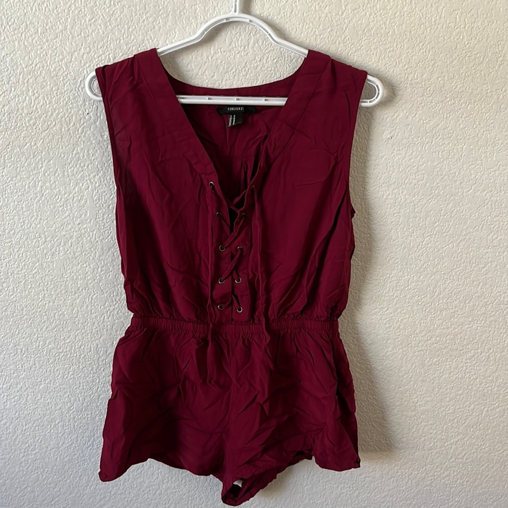Red Jumpsuit FOREVER 21